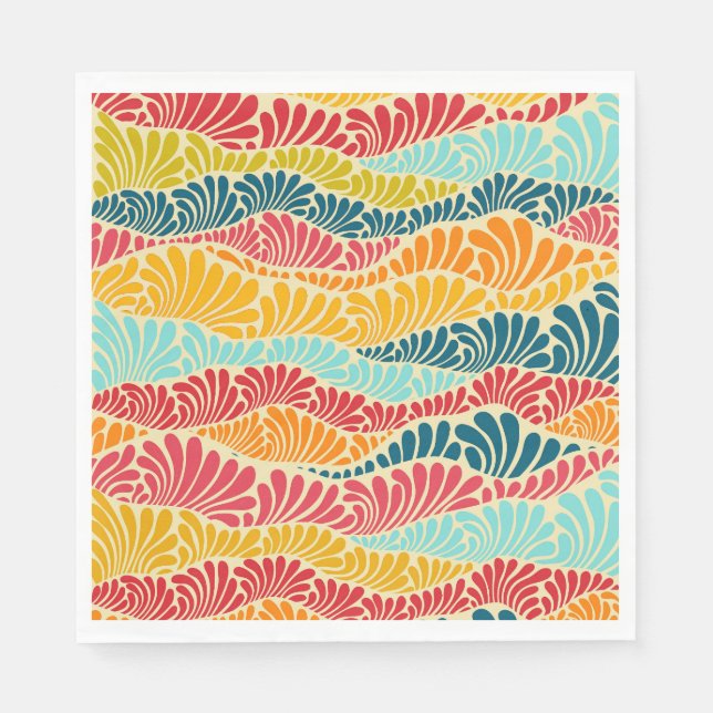 Servilleta De Papel Leafy Mosaic (Anverso)