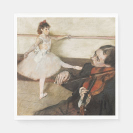 Servilleta De Papel Lección de danza Edgar Degas. Impresionista de épo