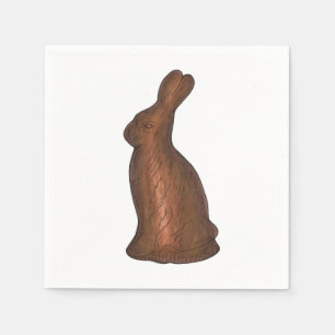 Servilleta De Papel Leche Conejo de chocolate Conejo de Pascua