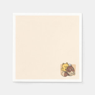 Servilleta De Papel Leche de Chocolate Sorbiendo Felicidad – Comida pa