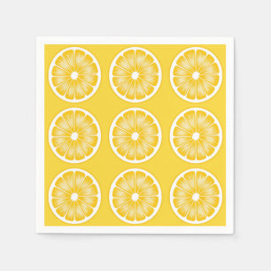 Servilleta De Papel Leche de limón de cítricos amarillo moderno