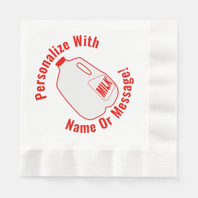 Servilleta De Papel Leche Jug (Anverso)