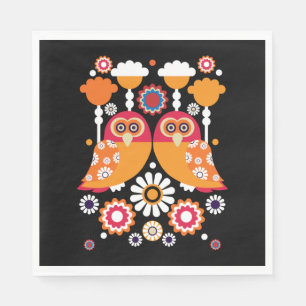 Servilleta De Papel Lechuza de Arte Popular