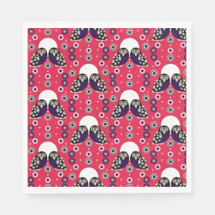 Servilleta De Papel Lechuza de Arte Popular