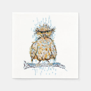 Servilleta De Papel Lechuza húmeda Grumpy