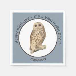 Servilleta De Papel Lechuza prohibida - Cumpleaños u otro evento temát