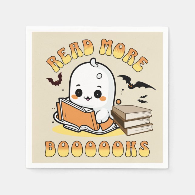 Servilleta De Papel Leer más libros (Anverso)