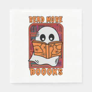 Servilleta De Papel Leer más libros Biblioteca Fantasma Leyendo Hallow