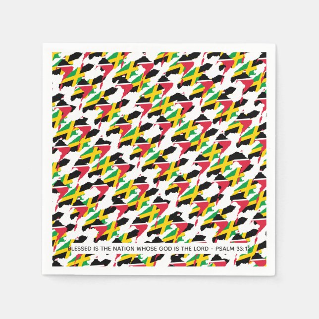 Servilleta De Papel Legado dual JAMAICA TRINIDAD Y TOBAGO (Anverso)