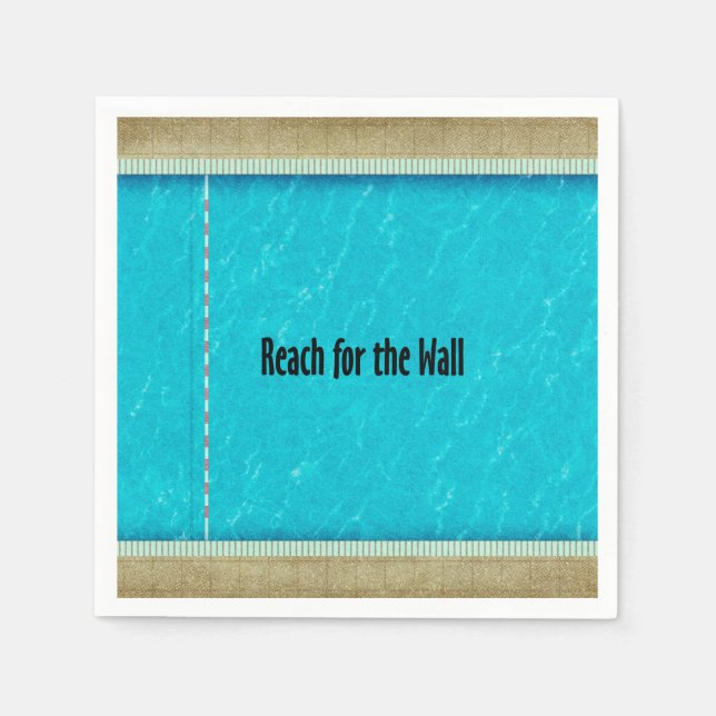 Servilleta De Papel Lema del equipo de Swim TOP (Anverso)