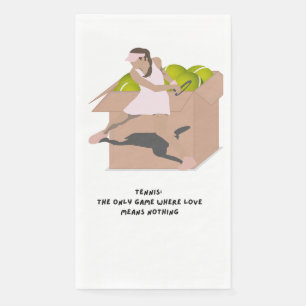 Servilleta De Papel Lemas de tenis para el fiesta del jugador