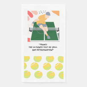 Servilleta De Papel Lemas de tenis para el fiesta del jugador