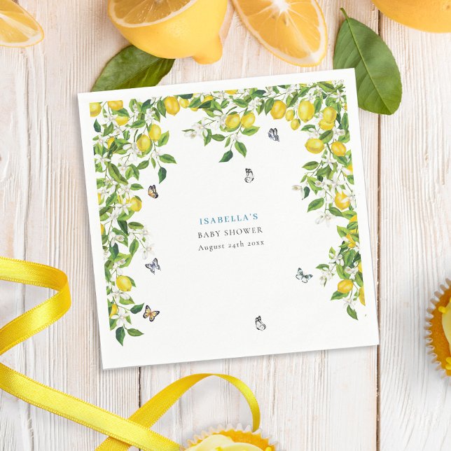 Servilleta De Papel Lemon Baby Shower (Subido por el creador)