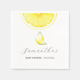 Servilleta De Papel Lemon Baby Shower
