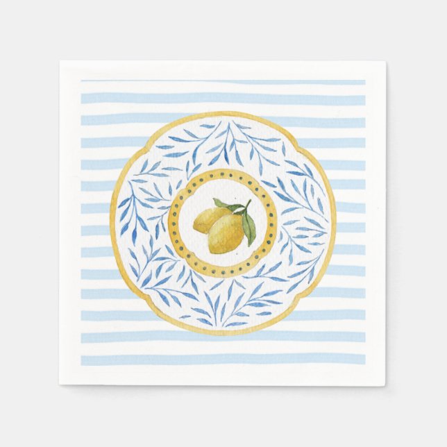 Servilleta De Papel Lemon Birthday Party Paper (Anverso)