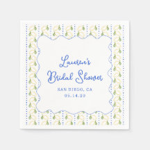 Lemon Citrus Blue & Yellow Amalfi Bridal Shower