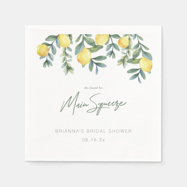 Servilleta De Papel Lemon encontró a su media naranja en la despedida  (Anverso)