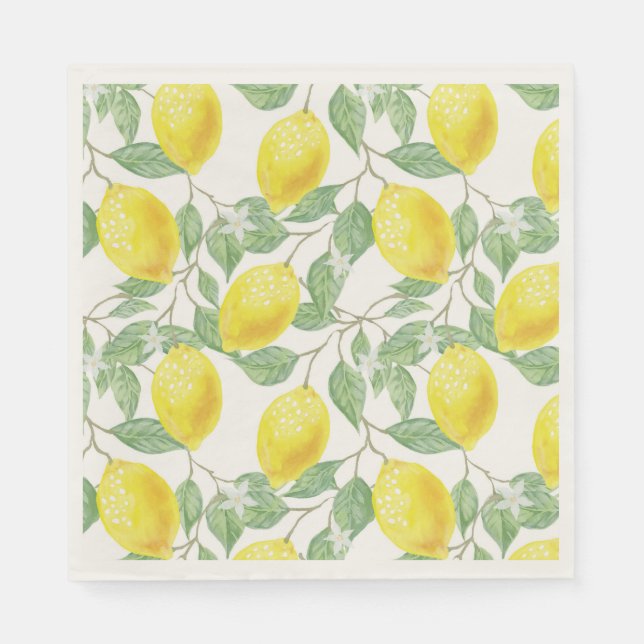 SERVILLETA DE PAPEL LEMON FRESH FRUIT PATTERN NAPKIN (Anverso)