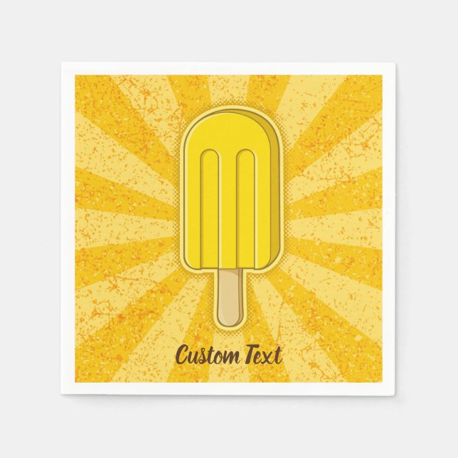 Servilleta De Papel Lemon Ice Cream Stick (Anverso)
