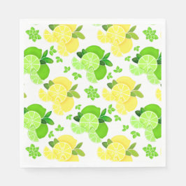 Servilleta De Papel Lemon limes fruta verde fruta cítrica amarillo