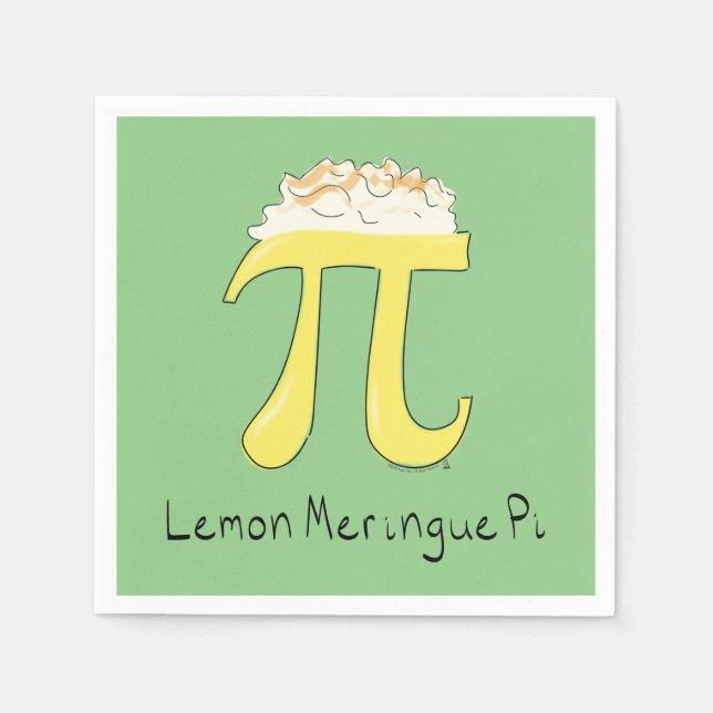 Servilleta De Papel Lemon Meringue Pi Símbolo matemático (Anverso)