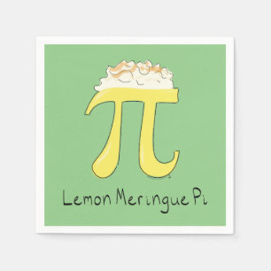Servilleta De Papel Lemon Meringue Pi Symbol Math Teachte Cute