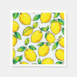 Servilleta De Papel lemon napkins