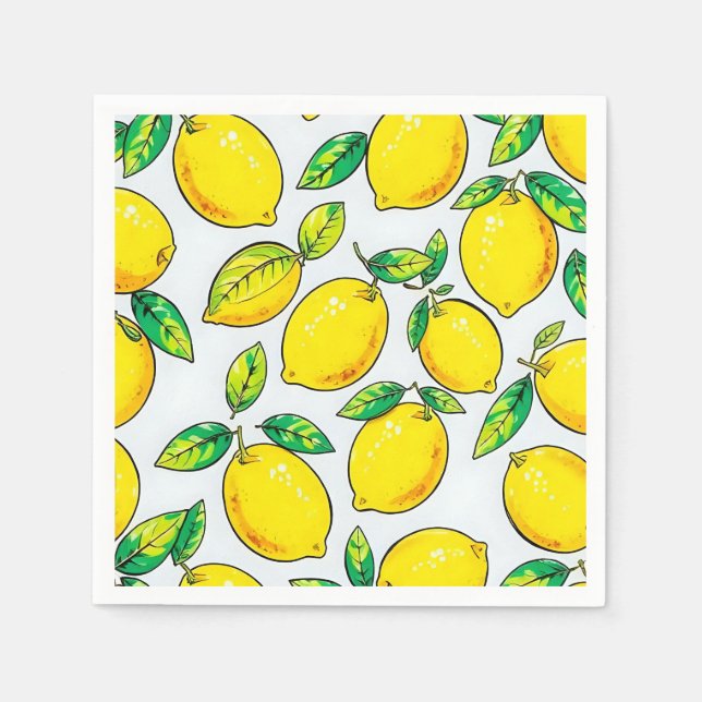 Servilleta De Papel lemon napkins (Anverso)