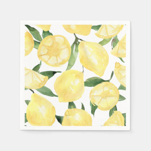 Servilleta De Papel Lemon Napkins Main Squeeze Brieze Shower