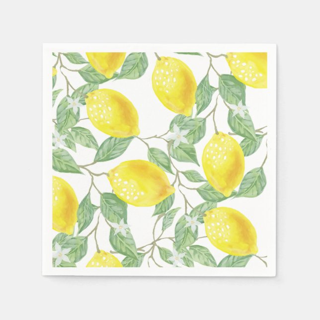 Servilleta De Papel Lemon Paper napkins (Anverso)