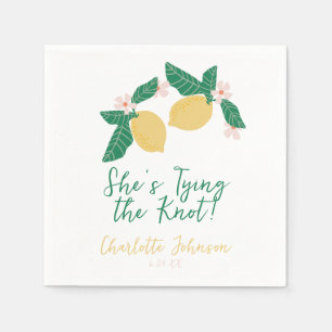 Servilleta De Papel Lemon She's Tying the Knot Despedida de Soltera