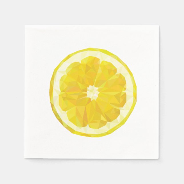 Servilleta De Papel Lemon Slice Geométrica Design Napkins (Anverso)