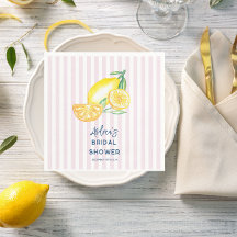 Lemon Yellow Citrus Bridal Shower 
