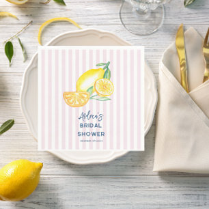 Servilleta De Papel Lemon Yellow Citrus Despedida de Soltera 