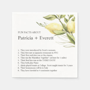 Servilleta De Papel Lemond y deja el BODA FUN FACT