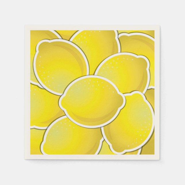 Servilleta De Papel Lemones divertidos (Anverso)
