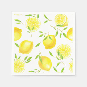 Servilleta De Papel Lemones y hojas