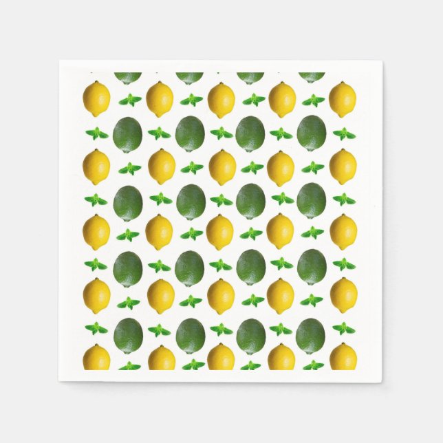 Servilleta De Papel Lemons and Limes Napkins (Anverso)