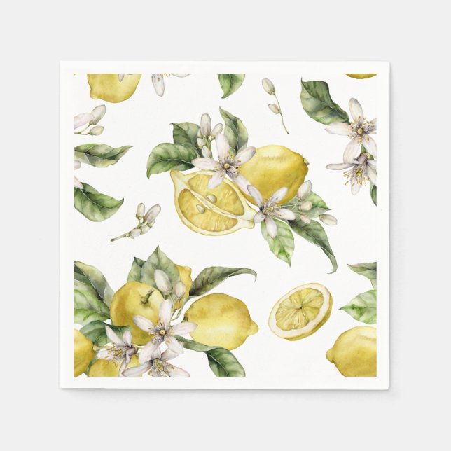 Servilleta De Papel Lemons Bridal Shower (Anverso)