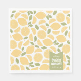 Servilleta De Papel Lemons Bridal Shower Personalizada