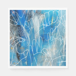 Servilleta De Papel Lenguaje Rótulo americano