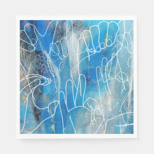 Servilleta De Papel Lenguaje Rótulo americano