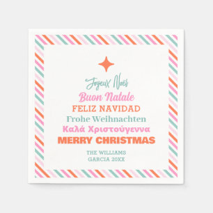 Servilleta De Papel Lenguas modernas Cuadros de papel navideño