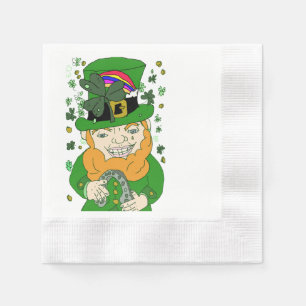 Servilleta De Papel Lenny The Leprechaun Cocktail Paper Napkins