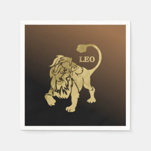 Servilleta De Papel Leo Lion Zodiac