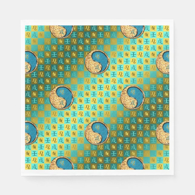 Servilleta De Papel Leo y Water Dog (Anverso)