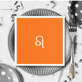 Servilleta De Papel Leo zodiac - naranja de neón