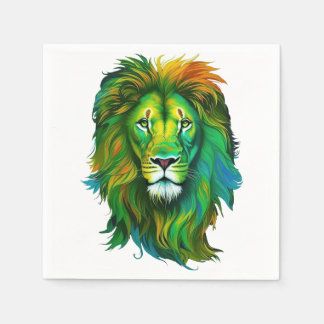 Servilleta De Papel León colorido