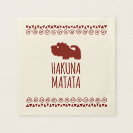 Servilleta De Papel León de Hakuna Matata