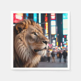 Servilleta De Papel León en Times Square